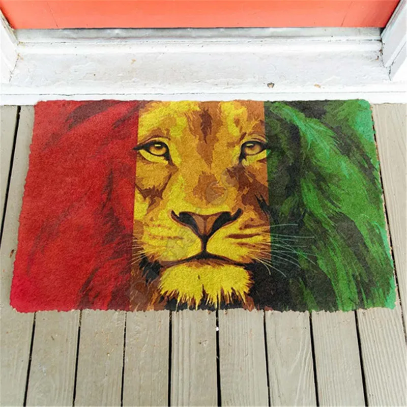 

LION REGGAE CUSTOM DOORMAT 3D Printed Indoor Outdoor Doormat Non-slip