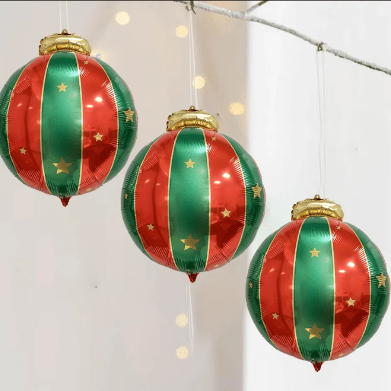 2PCS PACK 27IN Large Christmas Theme Hanging Ball Party Decoration Aluminum Film Balloon party decorations christmas decorations