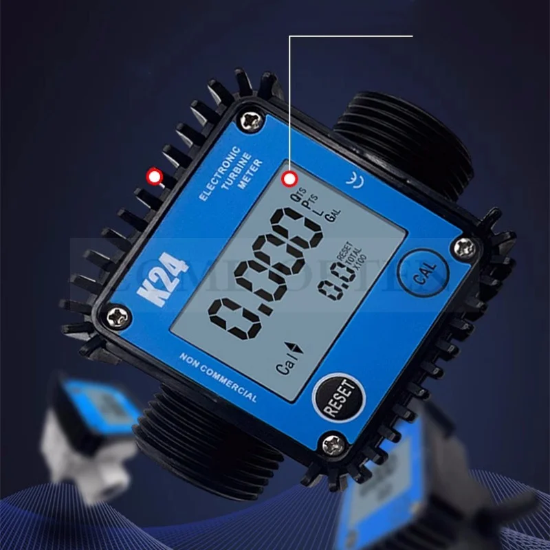 G1/4" G1" Micro Flow Digital Display Meter Gear Flow Meter Diesel Gasoline Oil Hydraulic Oil Soy Water 0.2-10L/min 10-100LPM