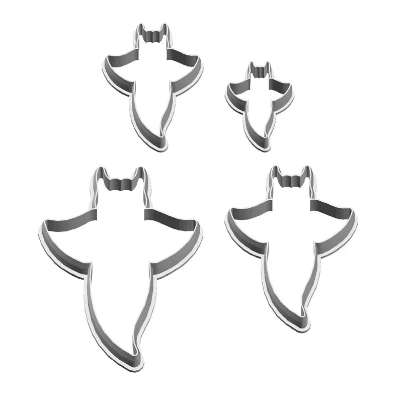 Four Specifications Cartoon Marine Animal,Clione Limacina,Plastic Molds,Cake Fondant Tools,Cookie Sushi and Fruits Cutters