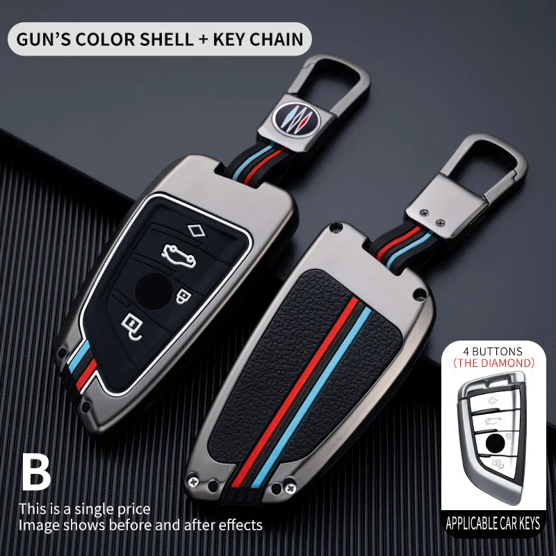 Deluxe Car Key Case Cover - Premium Leather Protector