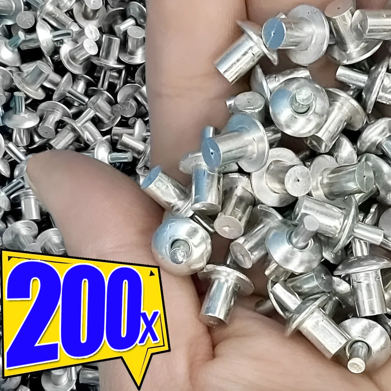 Rivets and Fasteners Aluminum Alloy Expansion Rivets Hammer Drive Expansion Nails Head Piercing Rivet Stainless Steel Rod Screws Board Wall Fasteners