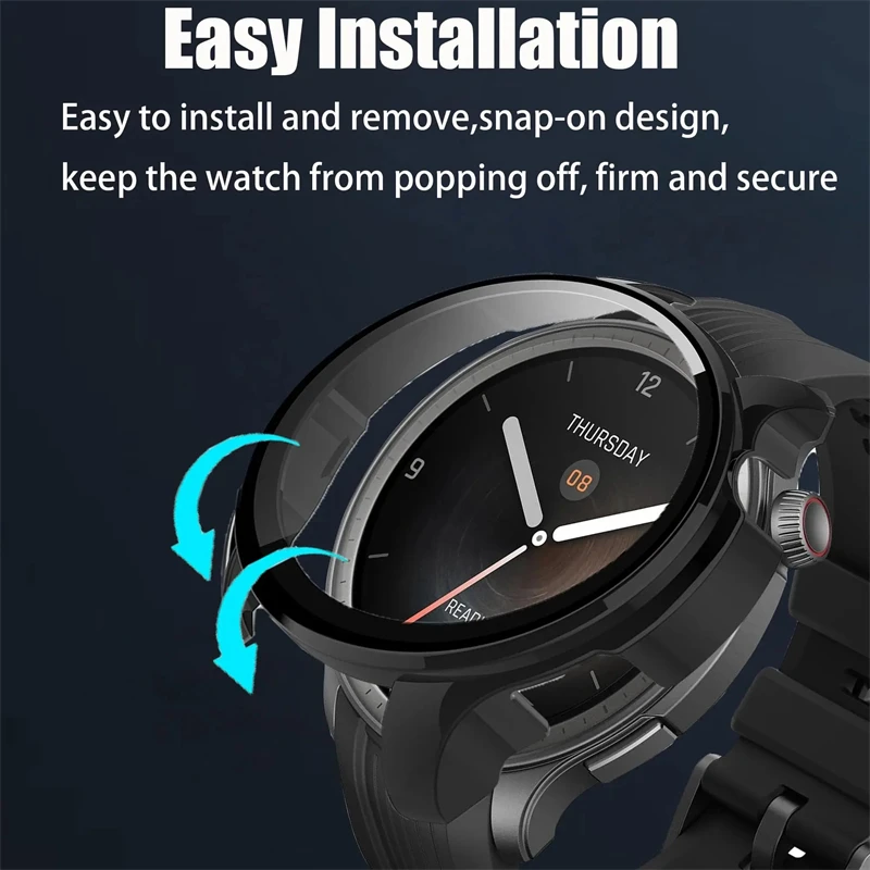 Tempered Glass Screen Protector with Protective Bumper Shell