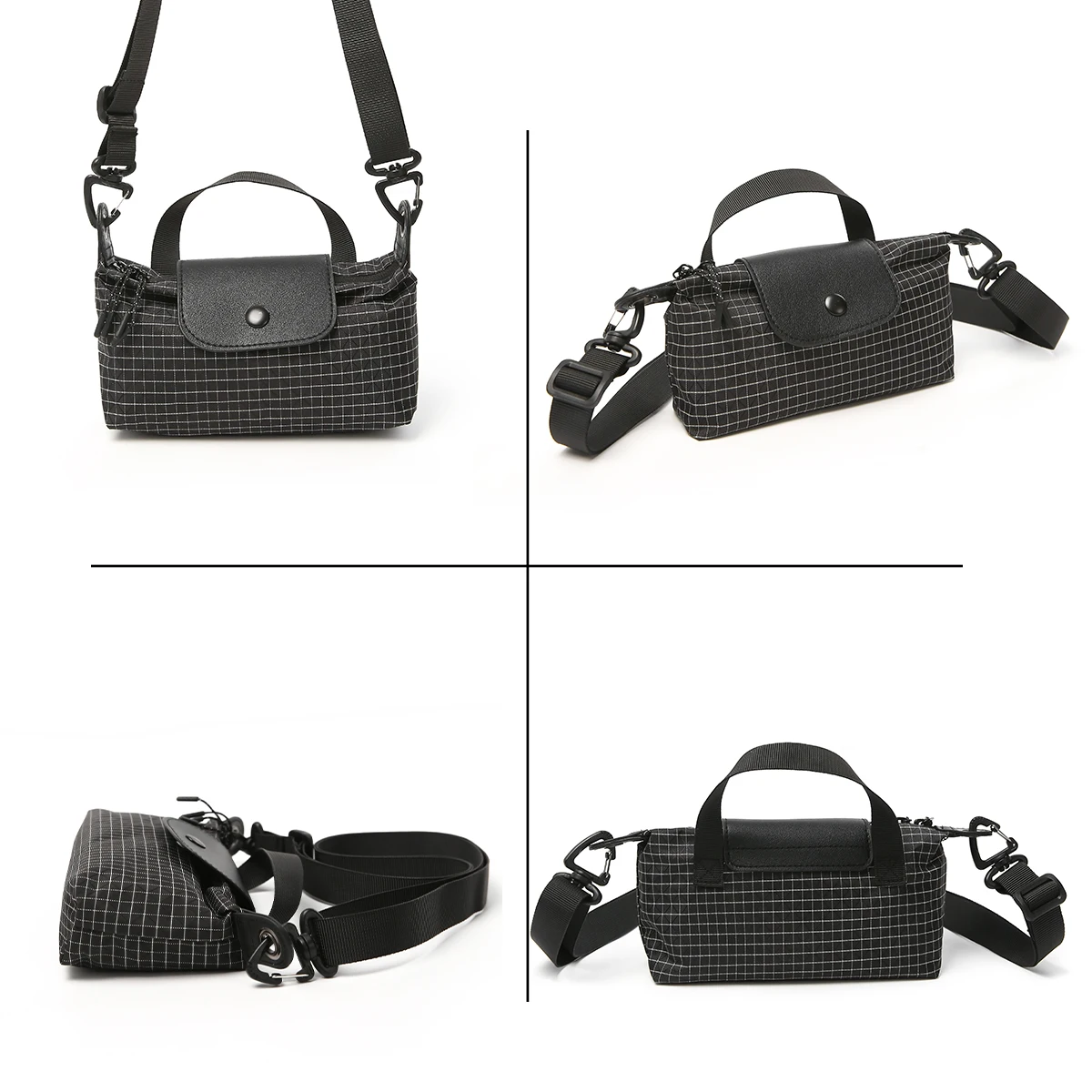 Crossbody Bag for Men, Portable Bag for Going Out, Fashionable Outdoor Bag, Couple Backpack, Plaid Phone Bag, Casual Camping Fitness Bag for Women