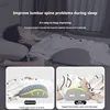 Lumbar Support Pillow for Sleeping Washable Bolster Pillow Ergonomic Waist Pillow for Office Chair Woman Couch Car Seat Pregnant 2