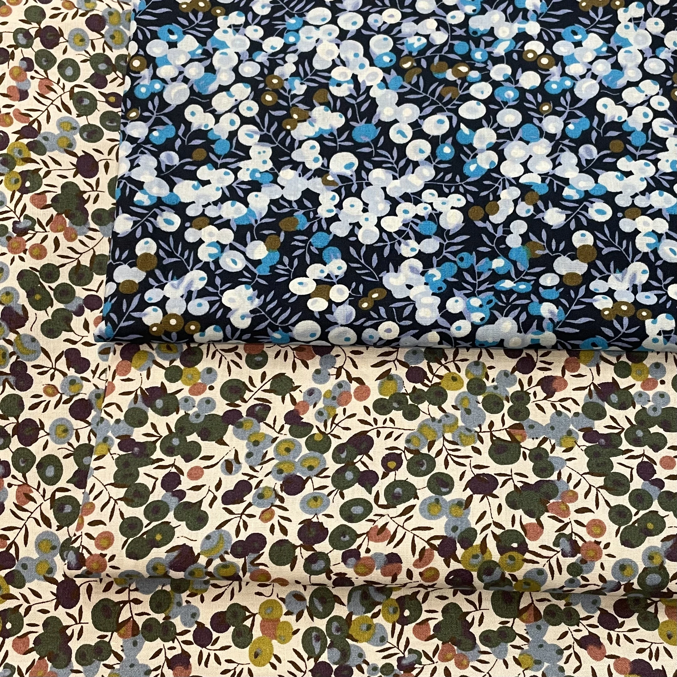 Blueberry 40S Tissun Liberty Cotton Poplin Fabric For Kids Baby Sewing Cloth Dresses Skirt DIY Handmade Patchwork Meter cotton fabric cotton poplin fabric