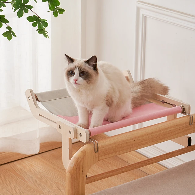 Cama colgante aérea para gato, gatito, cama ajustable, sofá, ventana, asiento, casa nido, marco de escalada, accesorios mascotas _ - AliExpress Mobile
