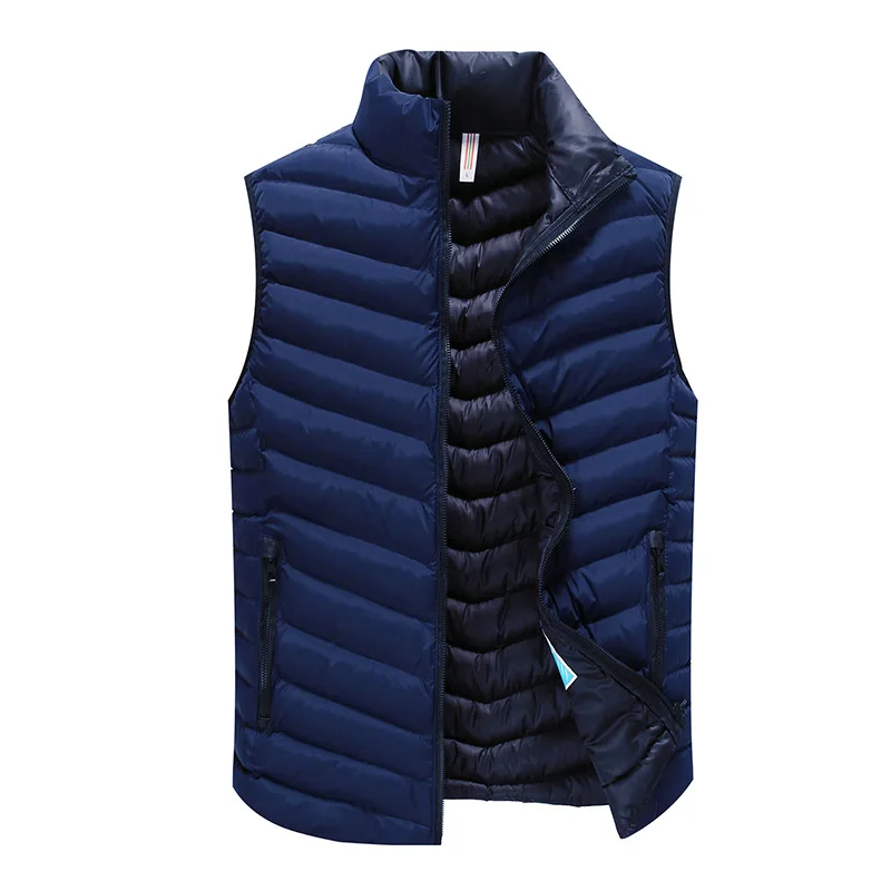 

men's sleeveless jacket sports vest vest simple jacket autumn and winter vest New cotton warm down jacket MY118