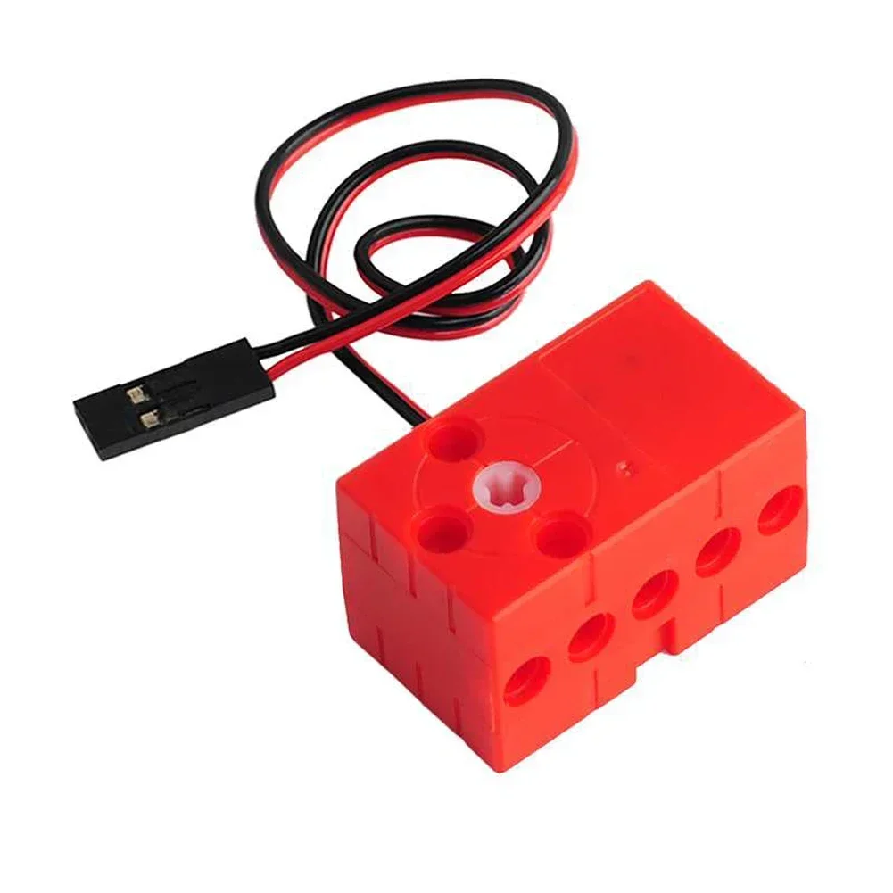 0.7kg Building Block Servo Motor 360&deg; Continuous Rotation Fast Dual Output High Torque Compatible with legoed Microbit Geekservo