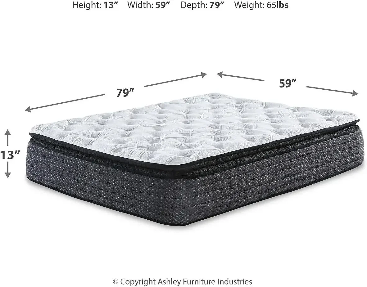 Queen Mattresses Size Limited Edition 11 inch Plush Pillowtop Hybrid Mattress Lumbar Support Gel Memory Foam