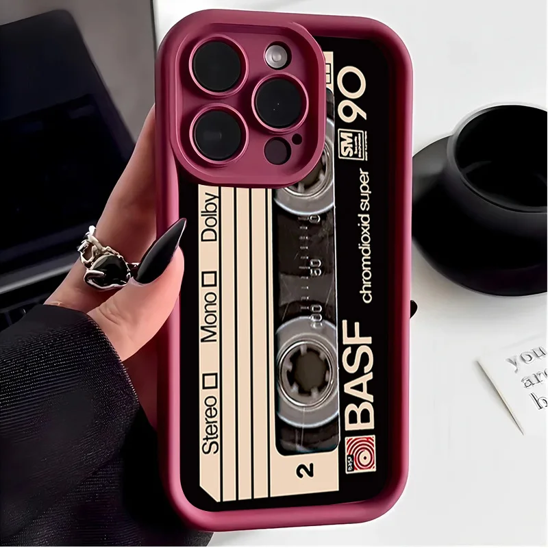 Retro Cassette Tape Design Phone Case Cover