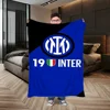Picnic Throw Blanket Luxury Blankets Inter Milan FC Logo Warm Blankets for Cold Fluffy Plaid Interior for Home Cobija Sofa Knee 1