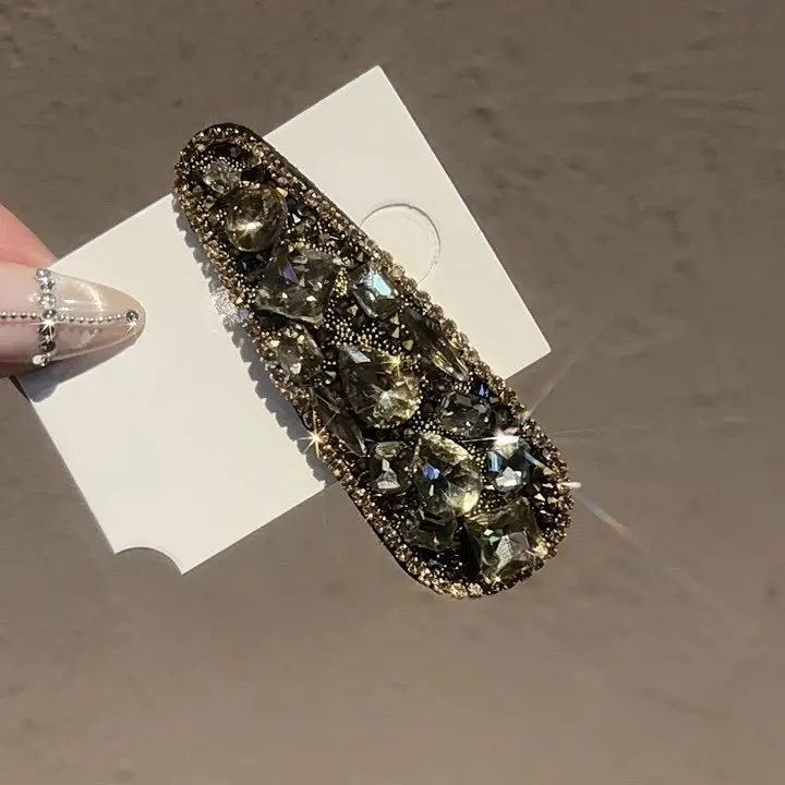 Koreanische Glitzer Elegante Diamant-Haarspangen für Frauen und Mädchen Modische Pony-Haarklammern BB-Clips Haarklammern Kopfschmuck Haaraccessoires – Detail 7