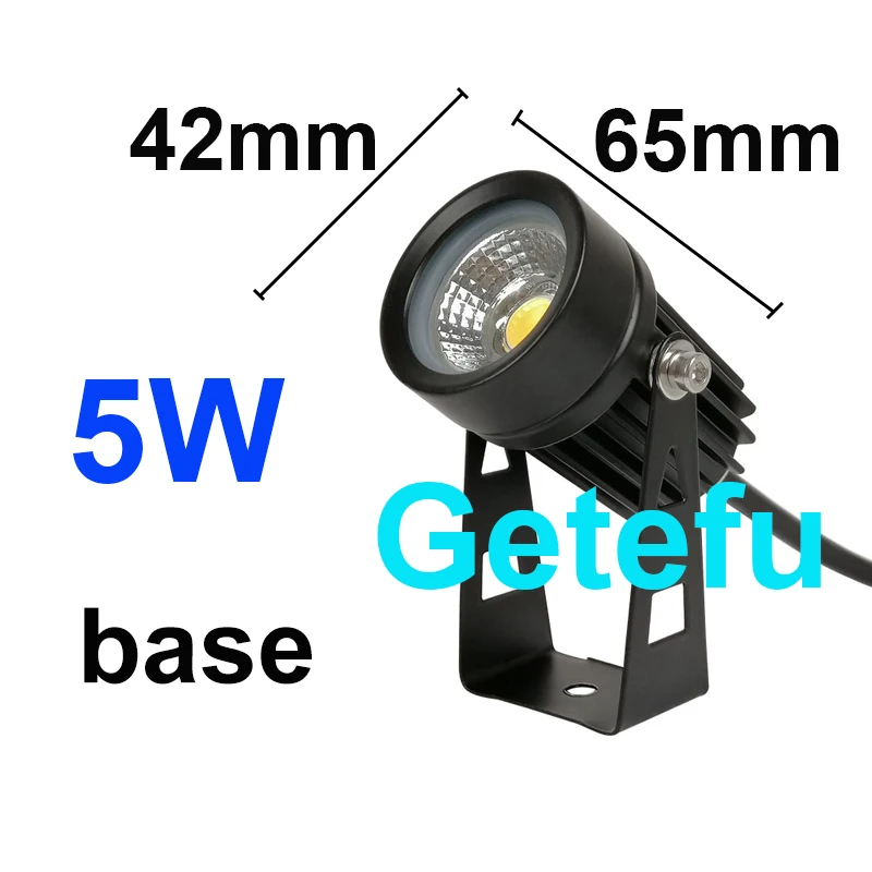 thumbnail image 1 of Luz LED para césped de paisaje impermeable y regulable, 12 V, 110 V, 220 V, luz LED para paisaje IP65, luz LED para exteriores, lámpara de jardín de 5 W, 7 W, 10 W y 12 W, 1 of 5
