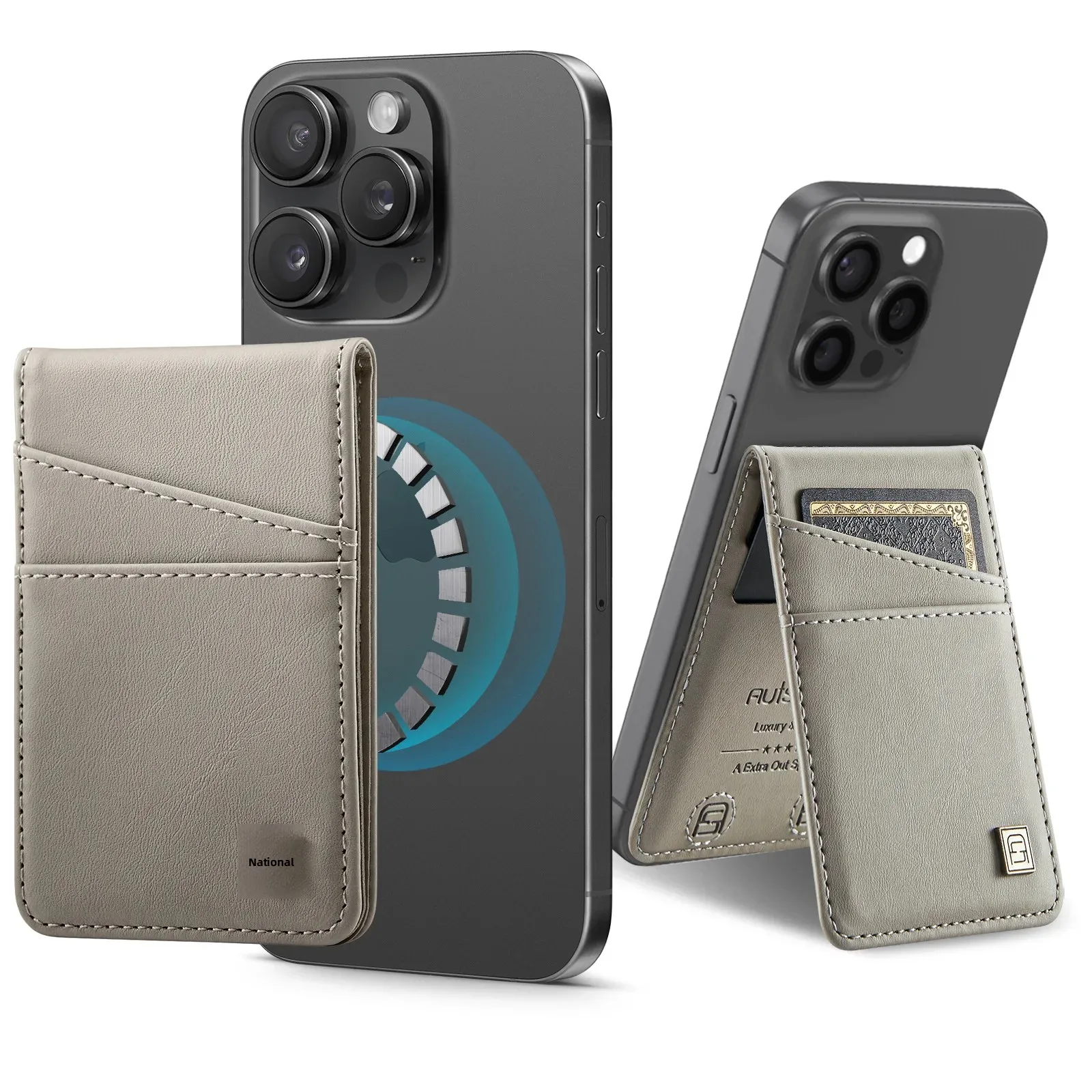 Magnetic Card Holder with RFID Protection and Anti-Theft Features