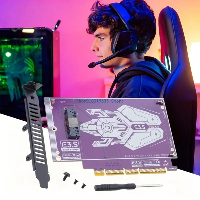 128Gbps 대역폭과 간단한 설정 프로세스를 갖춘 PCIe 5.0 E3.S NVMe SSD 확장 카드