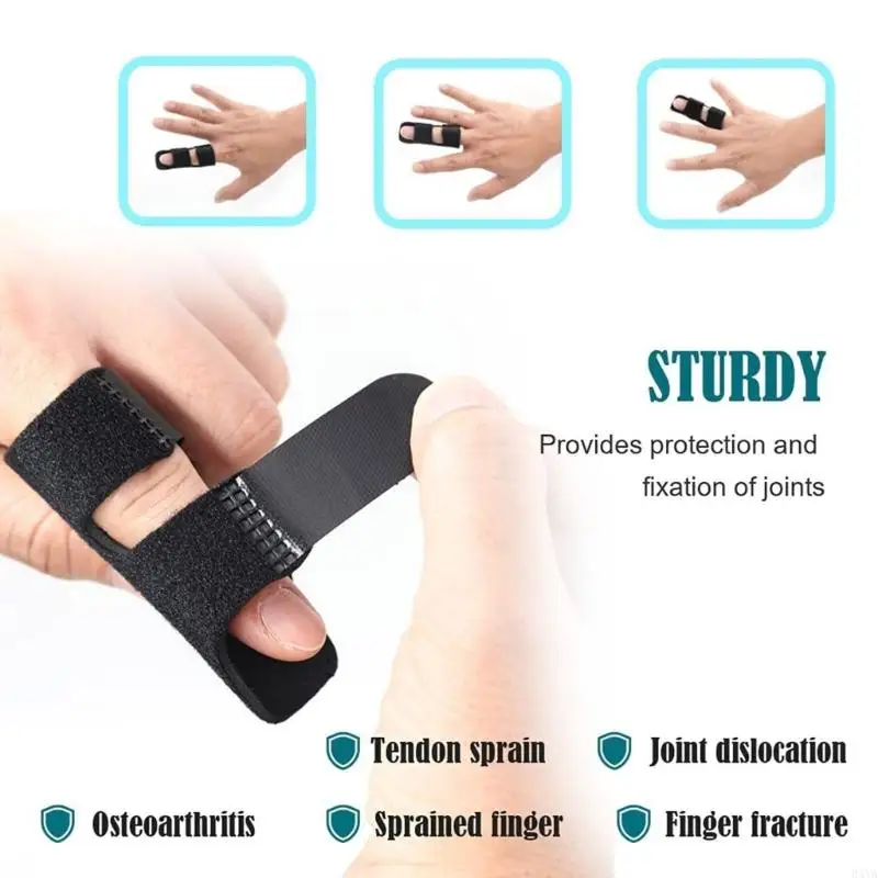34YA Pack of 8 Lightweight Finger Splint Finger Healing Aid Support Brace Stabilizer for Postoperative Healing