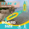 Adventure 11'34"6" Standing Paddle Board SUP - Speed Storage and Durability for Your Outdoor Escapes Fishing Surfing Sea Paddle