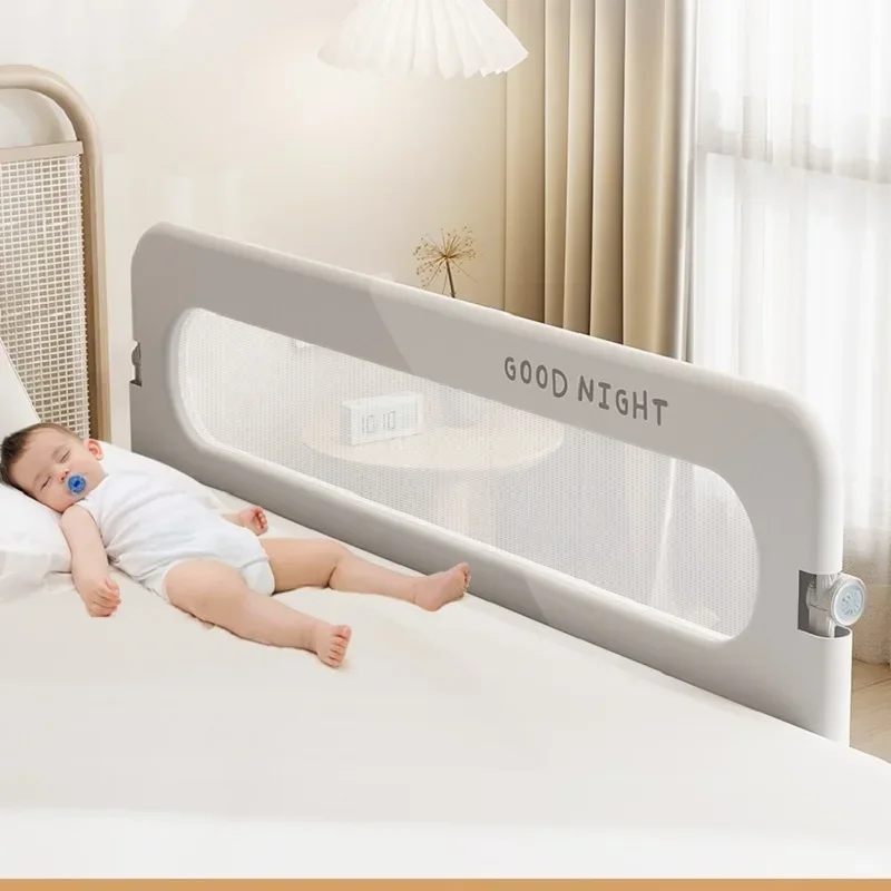 Indoor Foldable Baby Bed Guardrail Bedroom Railings for Children Sleeping Protective Barrier Rail Anti-Fall Safety Infant Fence bed barrier