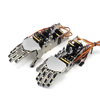 5 DOF Mano robotica Umanoide Cinque dita Braccio manipolatore in metallo Mano sinistra/destra con servi per robot Arduino Robot programmabile