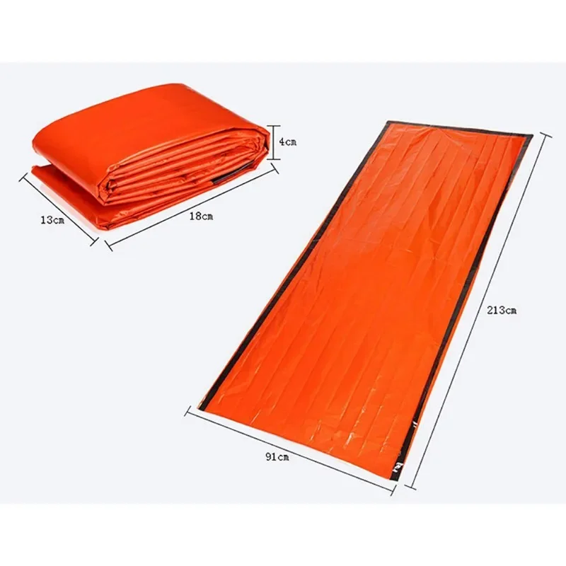 Emergency Blanket Outdoor Emergency Survival Sleeping Bag Thermal Blanket Mylar Waterproof Reusable