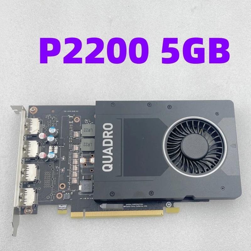 

Quadro P2200 5GB Professional Graphics Card for 3D Rendering Video Clip Drawing Modeling Design