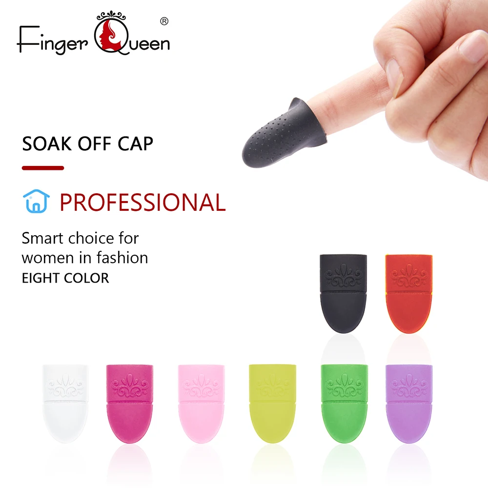 5Pcs/Pack Fingertips For Nail Removal Plastic Nail Art Soak Off Cap Clip Remover Wrap Tools Sets Nail Manicure Tool