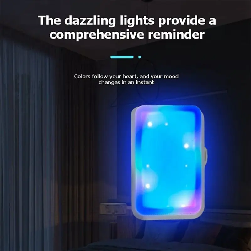 【Y19A】12개의 조명이 깜박이는 무선 초인종 장거리 도어벨 차임벨 노인 청각 장애인 서비스 호출 장치 EU 플러그