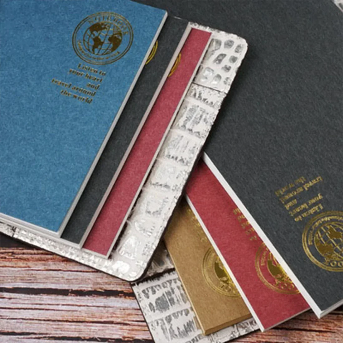 Notebook Refill Travelers Notebook Accessories Retro Foil Gold Cover Travelers Notebook Refill Filler Paper for Midori Notebook and Journal Insert Refill Standard Passport