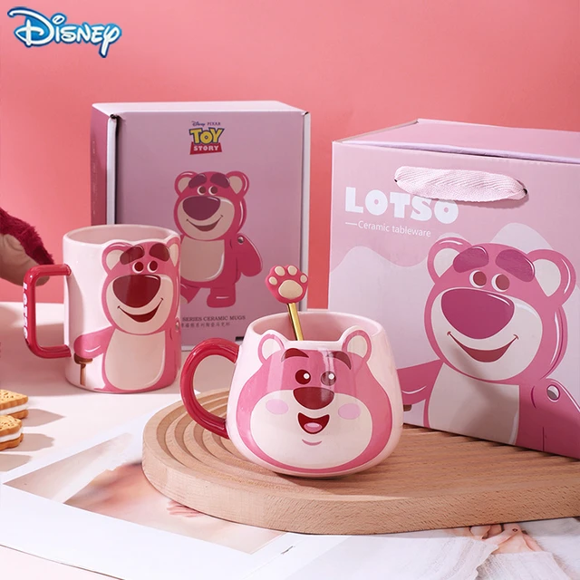 Disney Lotso Mugs Coffee Cups Set Present Birthday Christmas Gifts for Kids  Women Ceramic Mug Water Cup Cute Pink Mug with Box - AliExpress