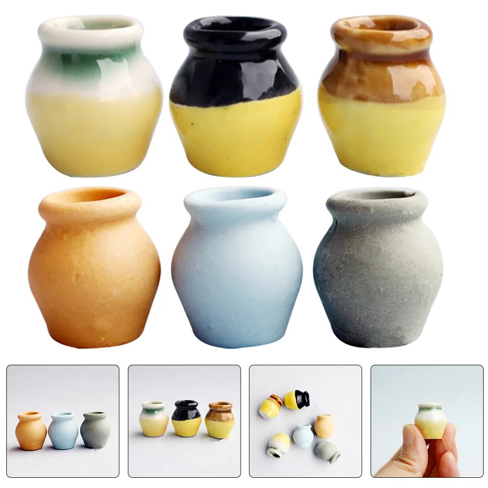 

Lifelike Ceramic Flower Pots Simulation Half Glazed Vases Home Desktop Garden Plants Planting Decoration New