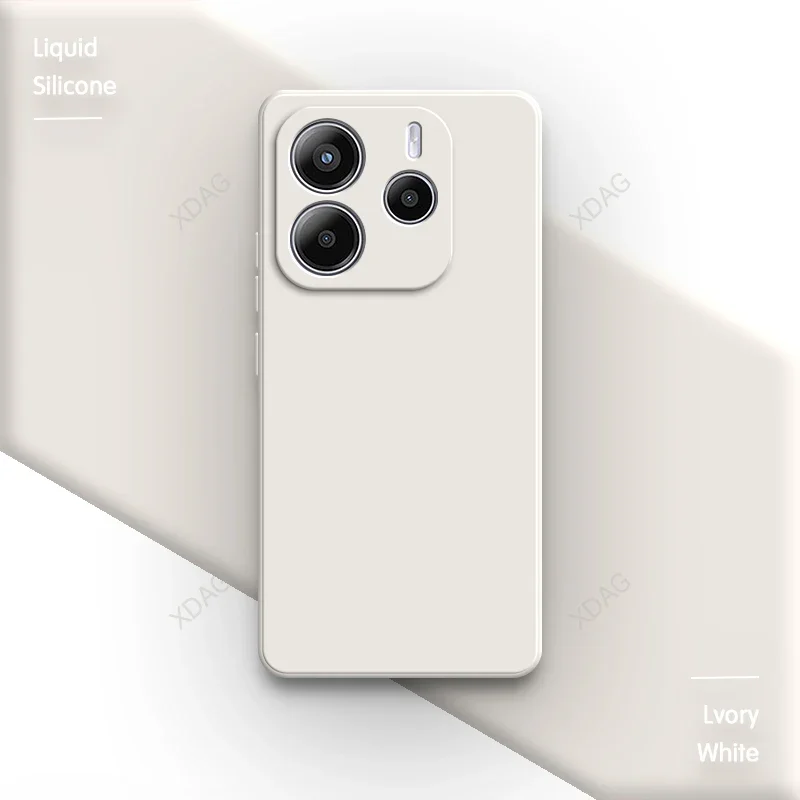 Classic Silicone Soft Phone Case with Lens Protection - Square Design