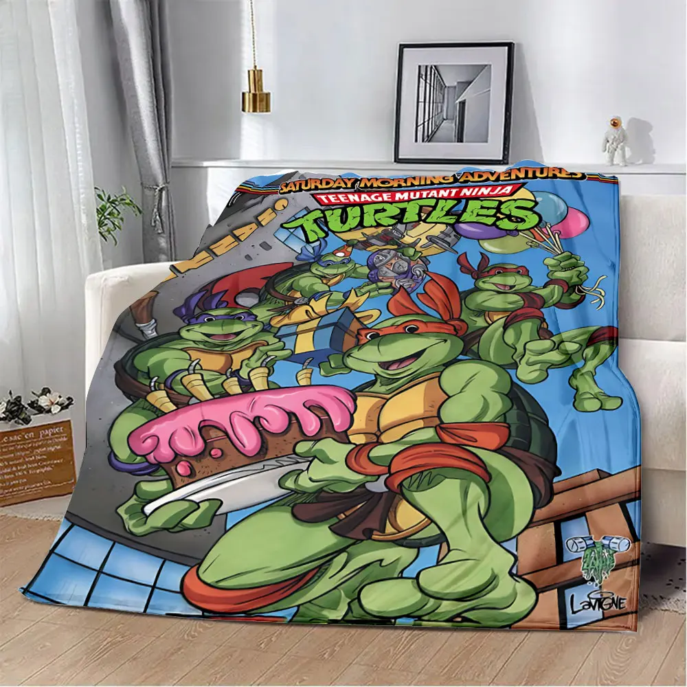 N-Ninja Turtles Printed Blanket Picnic Blankets Warm Blanket Soft and Comfortable Blanket Home Travel Birthday Gift 2