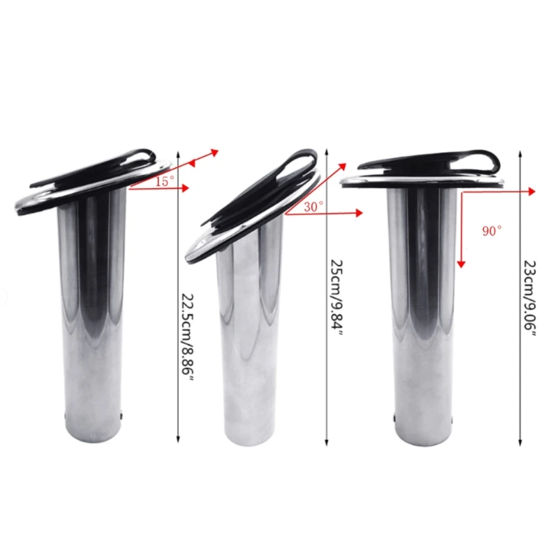 

Сверхмощные держатели для удочек из нержавеющей стали Deluxe со сливом, держатели для удочек заподлицо, 15/30/90 градусов