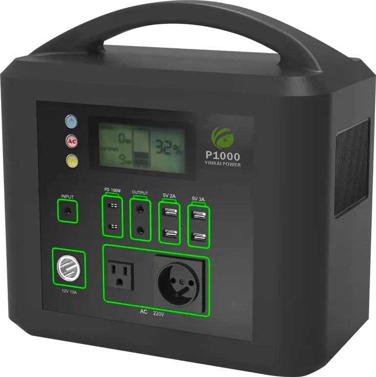 

2022 YinKai Solar Generator Portable Power Station System With Lifepo4 Battery 1024WH Outdoor Solar Panel Charger