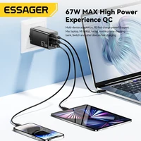 Essager GaN USB Type C Charger 67W 45W 33W KR EU Plug Fast Charging For Samsung iPhone 16 15 14 Pro Huawei Phone Laptop Chagers - Image 6