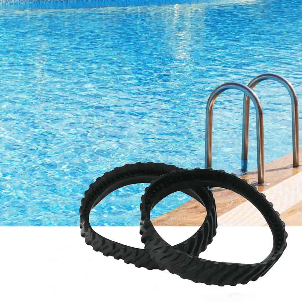 

2Pcs Cleaner Tire Track Non-slip Wide Range of Applications Perfect Swimming Pool Cleaner Rubber Track for Baracuda MX8 MX6