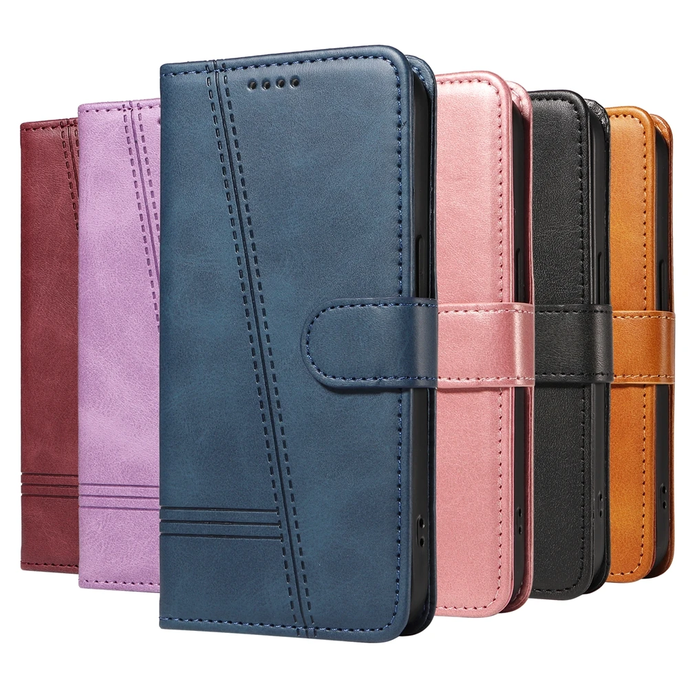 Magnetic Leather Wallet Case with Card Slots – Elegant and Functional Design