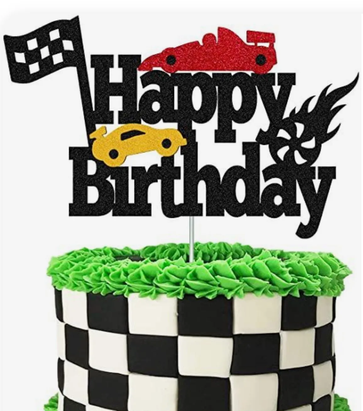 Hot Wheels Birthday Party Supplies Tableware Inflatable Balloon Racing Car Theme Checkered Flag Traffic Cone Cake Topper Decor