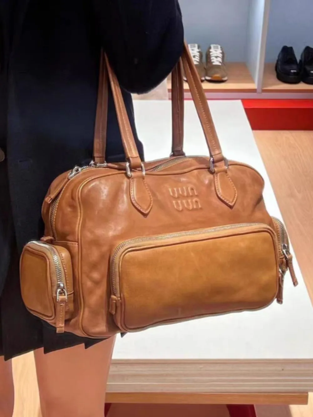 

Новая мода, вместительные сумки типа чехла, подходящие ко всему мягкие кожаные изысканные повседневные портфели, сумки на плечо, Сумка с карманами