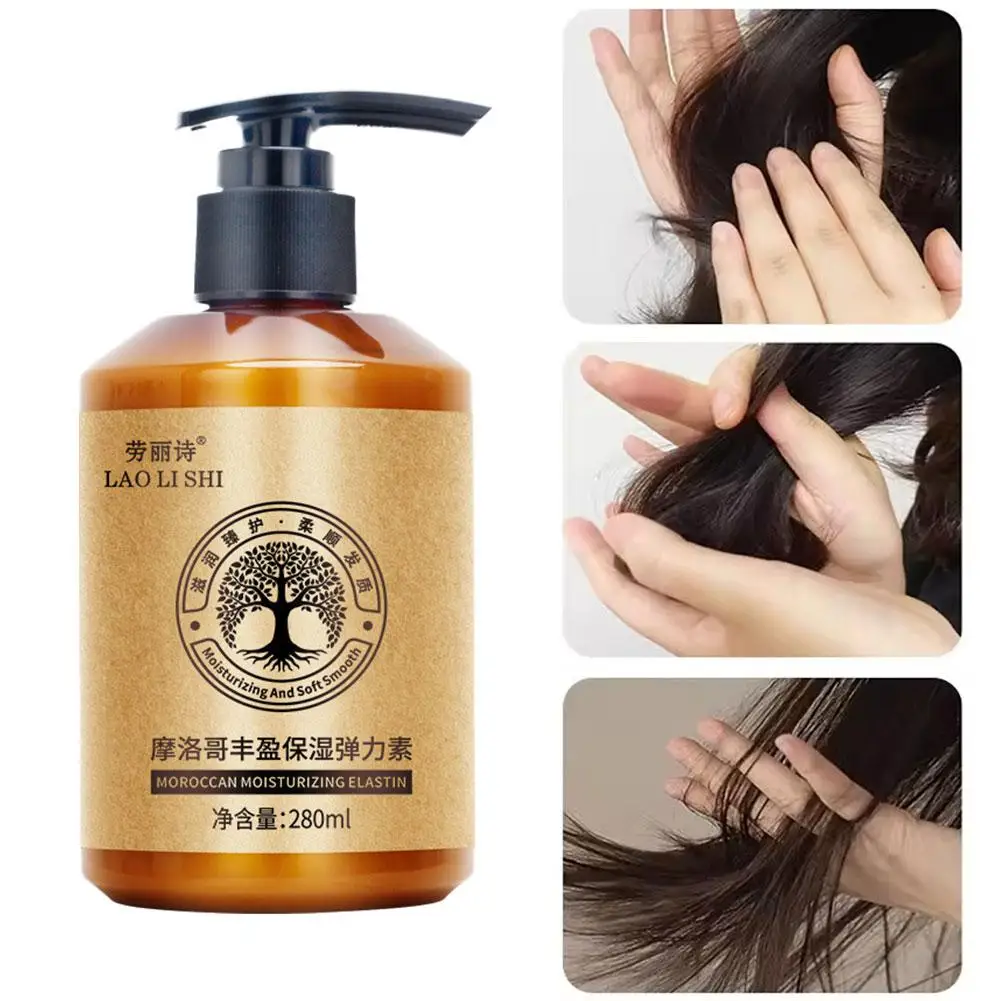 Moroccan Curl Defining Cream 280ml Hair Conditioner Products For Curl Dry Damaged Hair Care Long-Lasting Styli U5M5