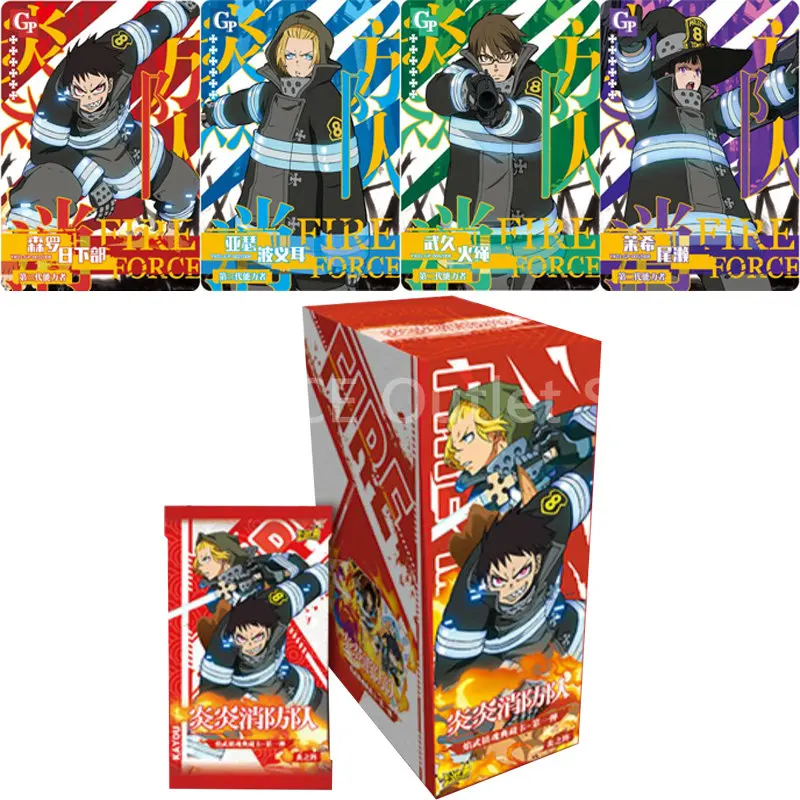 

New Original Fire Force Collection Cards Anime Figures SSR LGR HR Hobby Collection TCG Playing Table Game Gift Toys for Children