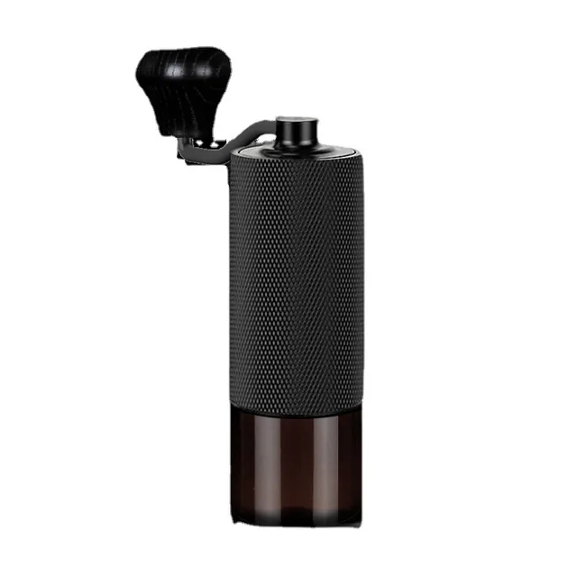 Manual Coffee Grinder with Nitrogen Steel Grinding Core Adjustable Thickness Hand-Operated Bean Grinder with Solid Wood Handle 4