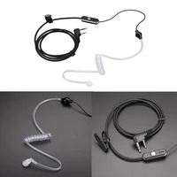 Plastic Headphone 2 Pin Acoustic Tube Practical Earphone Walkie Talkie Headset PTT MIC Accessories for Baofeng Retevis Radios 2