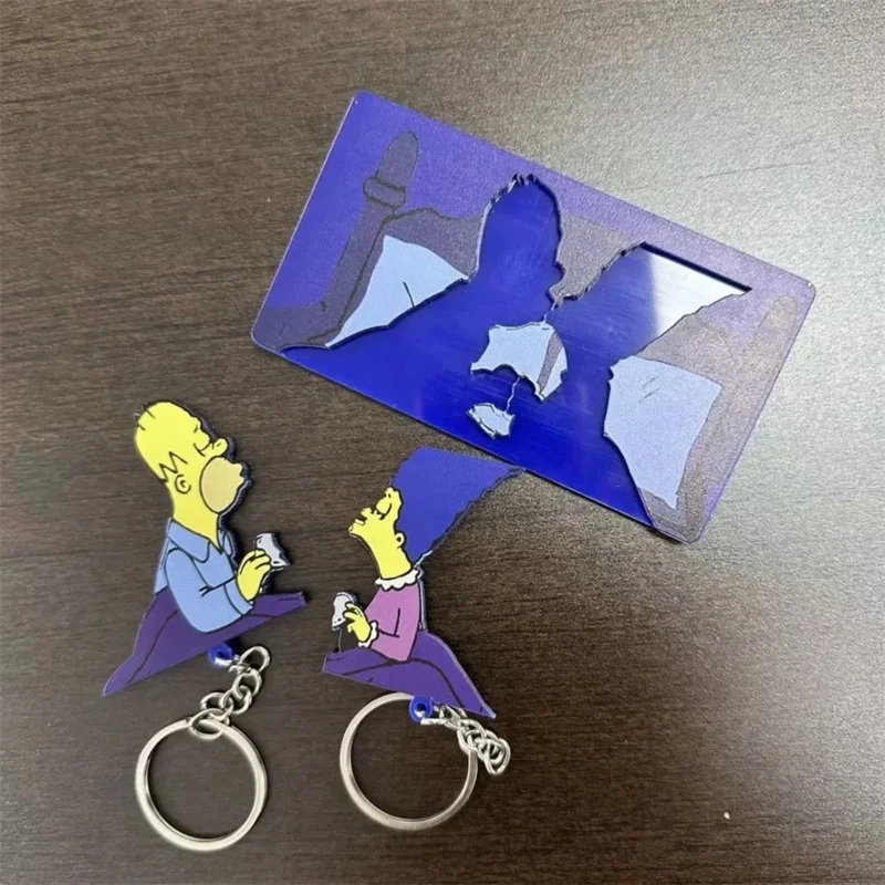 Sleek Wall-Mounted Key Holder & Decorative Keychain Hanger with Fun Pendant Design