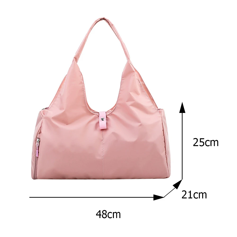 Fashion Oxford Cloth Women Shoulder Bags Ladies Travel Fitness Yoga Sports Tote Solid Casual Large Capacity Shopping Handbags