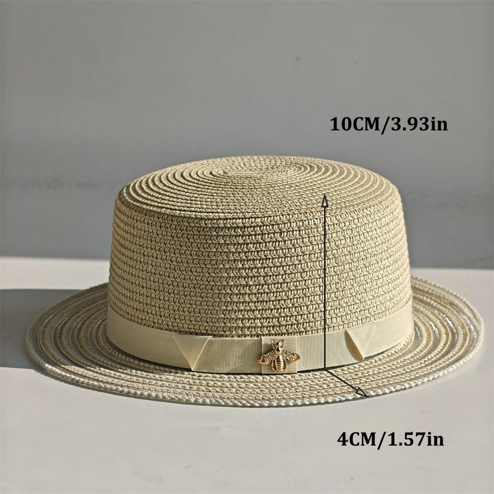 Classic Panama Straw Hat For Sun Protection And Beach Hiking_voghion.com