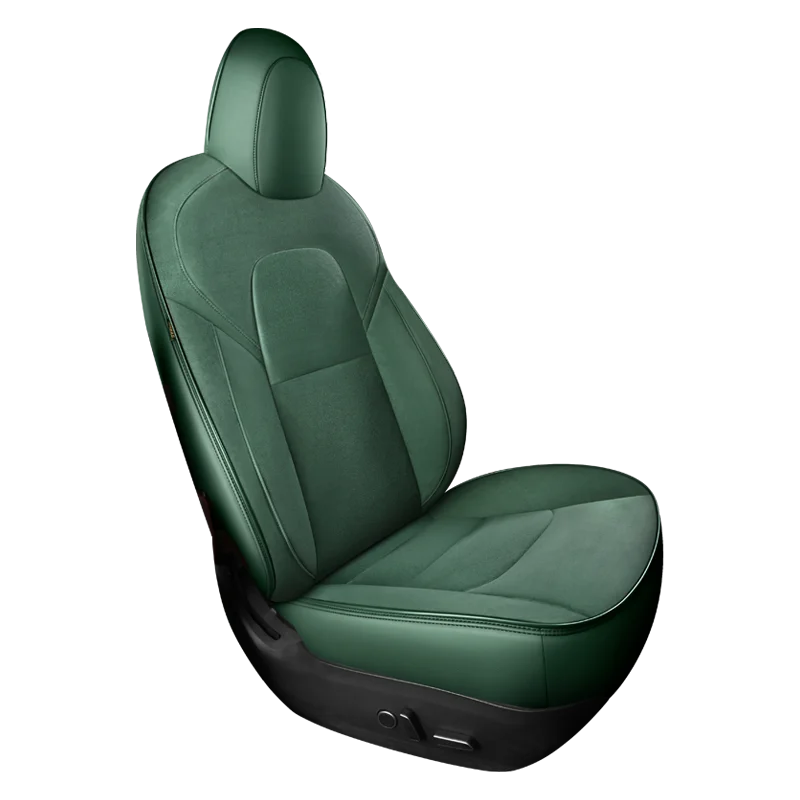 

Tesla модель 3 Y под заказ, подходит для автомобиля, Алкан, тара, замшевое сиденье, аксессуары для 90%, 5 сидений, автомобили, 360 градусов, полное покрытие, зеленый