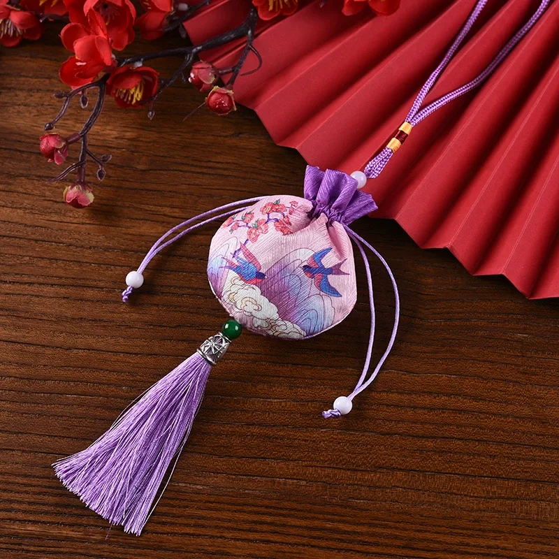 2025 New Year Retro Brocade Sachet Bag Chinese Pouch Pendant Carrying Ancient  Small Salon Lucky Bags Empty Bags