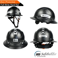 Full Brim Safety Helmet with Visor